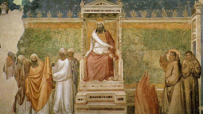 GIOTTO di Bondone St Francis before the Sultan France oil painting art